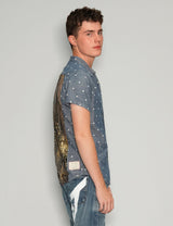 Party Back Polka-Dot Short Sleeve Shirt
