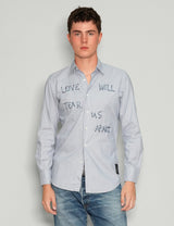 'Love Will Tear Us Apart' Light Blue Shirt