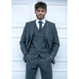 STZ23 - Men's Wool Tweed Suit 3 Piece Authentic 1920s Classic