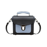 Handmade Leather Sugarcube Handbag - Mocha Mauve