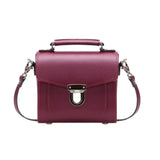 Handmade Leather Sugarcube Handbag - Oxblood