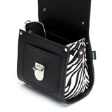 Handmade Leather Sugarcube Handbag - Zebra