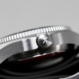 'Tempest' Quartz Navigator Watch (40mm) | Seal Black