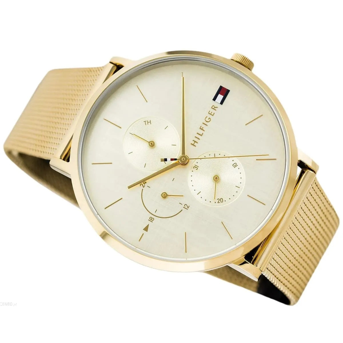 Tommy Hilfiger Women’s Watch Stainless Steel Gold Mesh Strap With Gold Dial 1781943 Jenna
