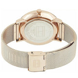 Tommy Hilfiger Women’s Watch Stainless Steel Rose Gold Mesh Strap With Rose Gold Dial 1781944 Jenna