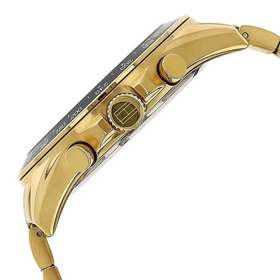 Tommy Hilfiger Men’s Watch Stainless Steel Gold Strap With White Dial 1791121