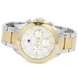 Tommy Hilfiger Men’s Watch Stainless Steel Silver And Gold Strap With White Dial 1791226