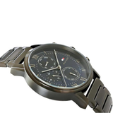Tommy Hilfiger Men’s Watch Stainless Steel Grey Strap With Blue Dial 1791456
