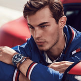 Tommy Hilfiger Men’s Watch Blue Silicone Strap With Blue Dial And Silver Case 1791476