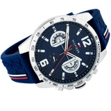Tommy Hilfiger Men’s Watch Blue Silicone Strap With Blue Dial And Silver Case 1791476