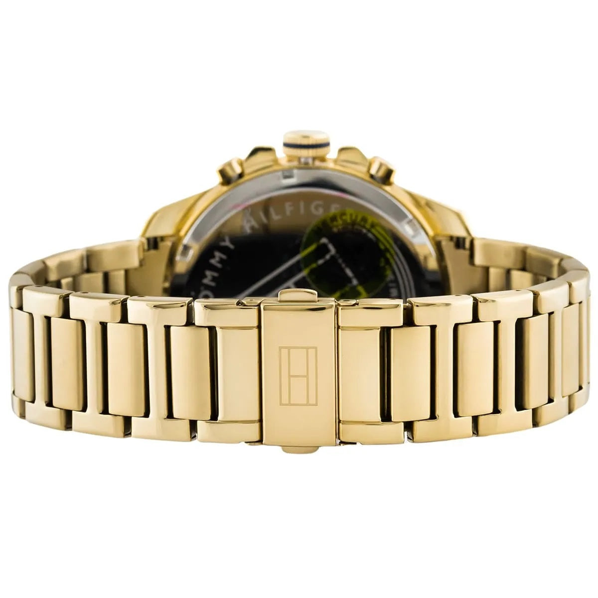 Tommy Hilfiger Men’s Watch Stainless Steel Gold Strap With White Dial And Gold Case 1791538
