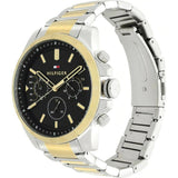 Tommy Hilfiger Men’s Watch Two-Tone Silver & Gold Strap With Black Dial 1791559