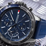 Tommy Hilfiger Men’s Watch Silicone Blue Strap With Blue Dial 1791721