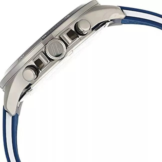 Tommy Hilfiger Men’s Watch Silicone Blue Strap With Blue Dial 1791721