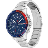 Tommy Hilfiger Men's Watch Stainless Steel Silver Strap With Blue Dial 1791718