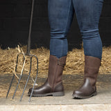 Quebec Waterproof Zip Up Mid Calf Boots - Brown