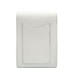 Handmade Leather Festival Phone Bag - White