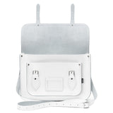 Handmade Leather Satchel - White