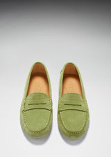 Women's Penny Driving Loafers, olive green